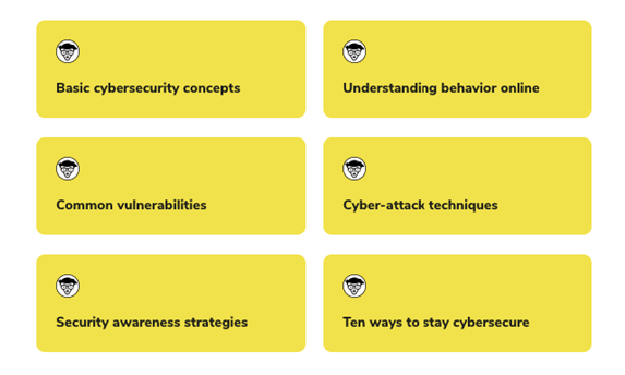 Cybersecurity for Dummies, AwareGO special edition categories and themes