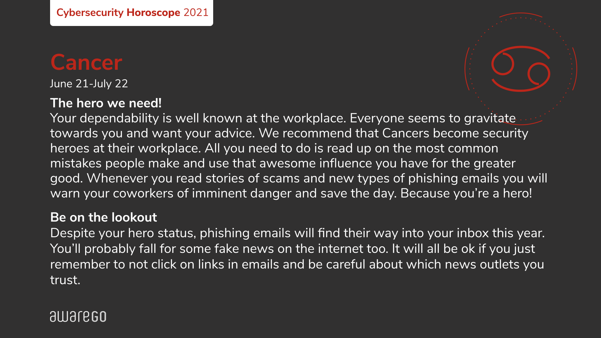 security awareness training horoscope