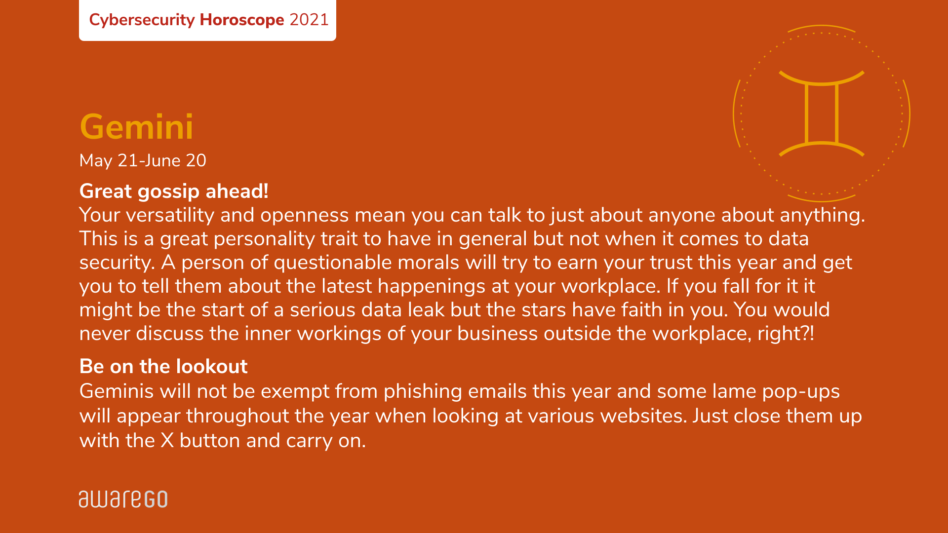 security awareness training horoscope